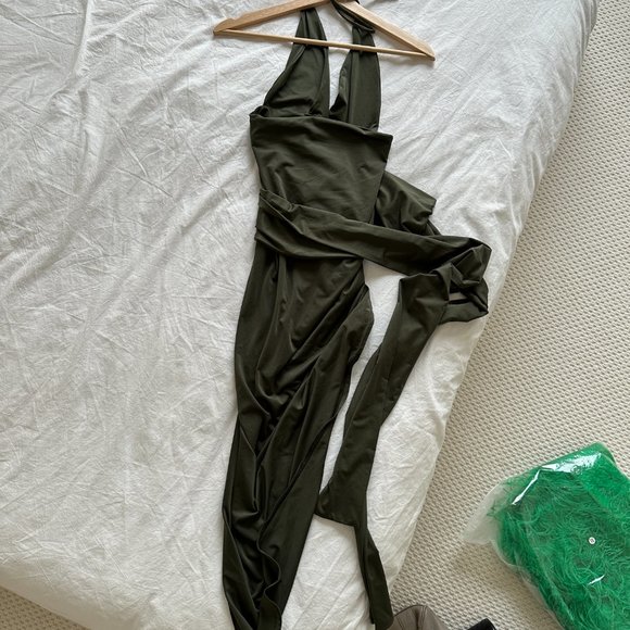 SCK The Label Forelli stretch slit halter dress - Picture 3 of 4